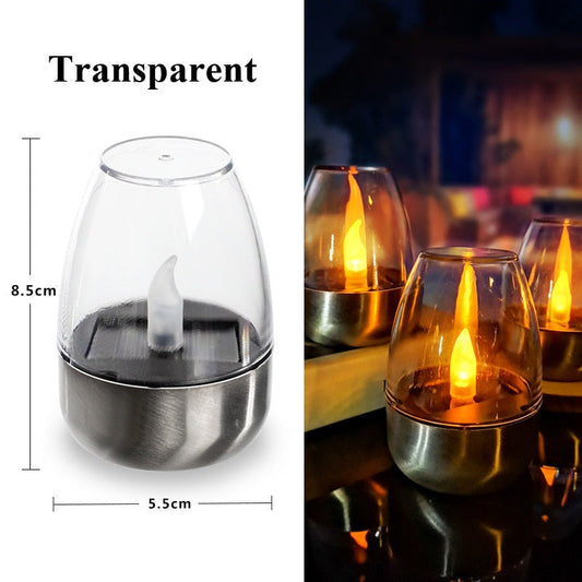 💗LAST DAY SALE 50% OFF⚡50K+ SOLD💕Solar-powered LED Candle Light Lamp🕯️💡