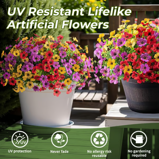 Last Day Promotion! 🔥Outdoor/Indoor UV Resistant & Waterproof Artificial Flower Decor ✅