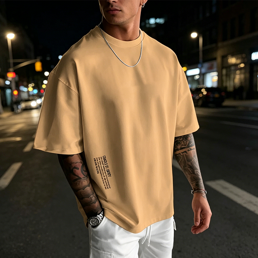 Men's Urban Style Loose Fit Short Sleeve Shirt